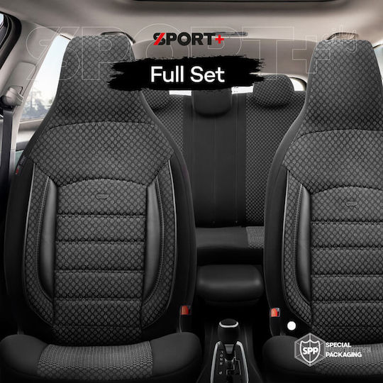 Otom Front Car Covers 11pcs Cotton Sport Plus Black