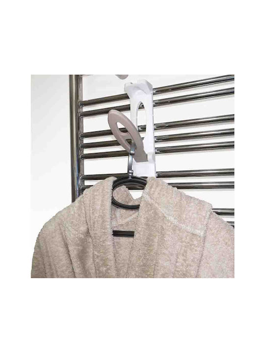 Bama Single Wall-Mounted Bathroom Hook ​2x2cm Cream/Brown