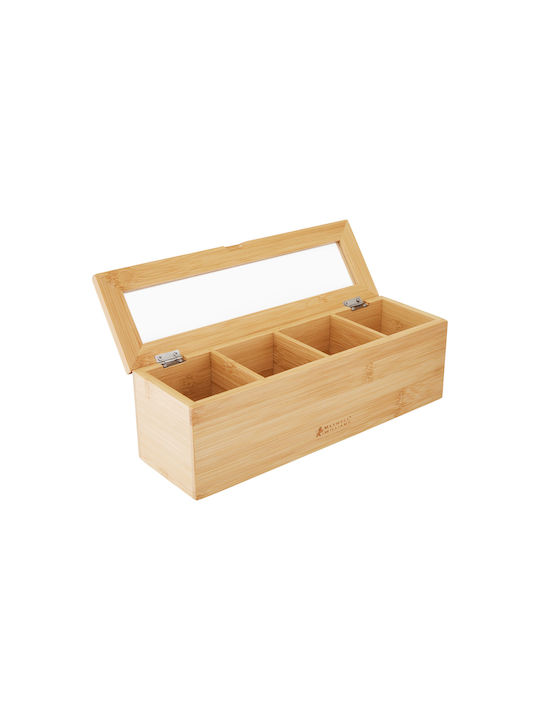 Maxwell & Williams Box for Tea / Coffee with Lid Wooden 9.5x9x29.5cm