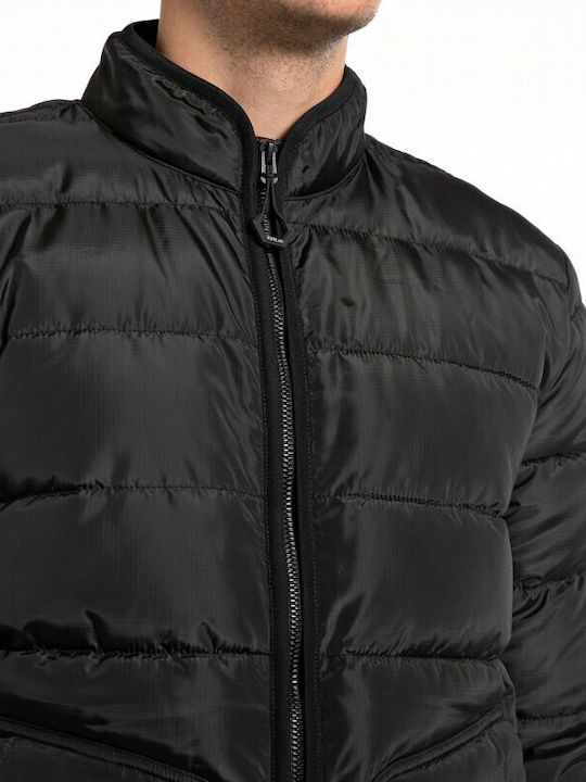 Replay Herren Jacke Puffer Schwarz