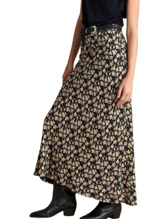 Attrattivo Hohe Taille Maxi Rock Blumen Multicolor