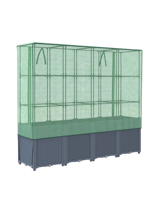 vidaXL Planter Box Plastic Bronze 160x40x153cm.