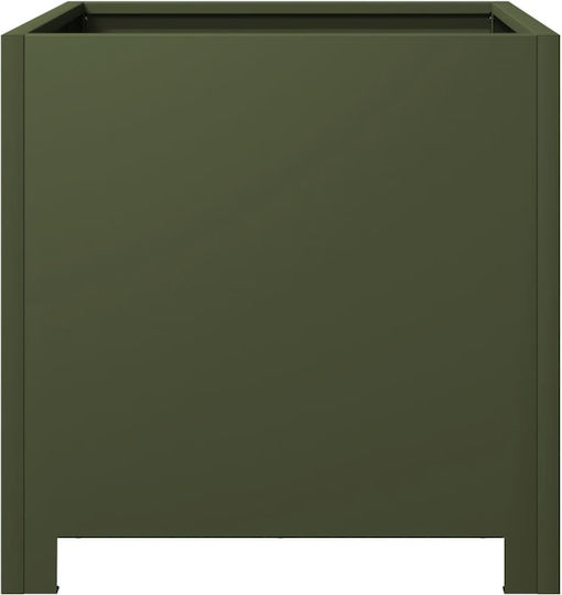 vidaXL Garten Set 2 Blumenkästen Metall Olive, Green