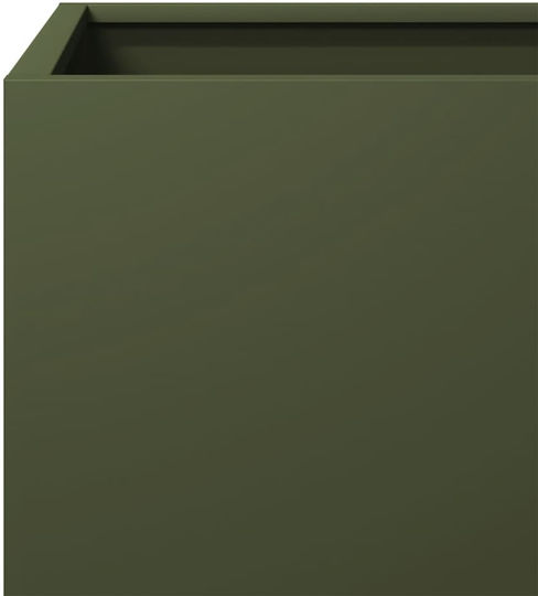 vidaXL Garten Set 2 Blumenkästen Metall Olive, Green