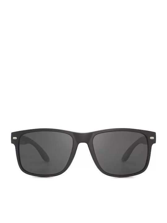 Polareye Sunglasses Μαύρα with Acetate Frame & Black Lens