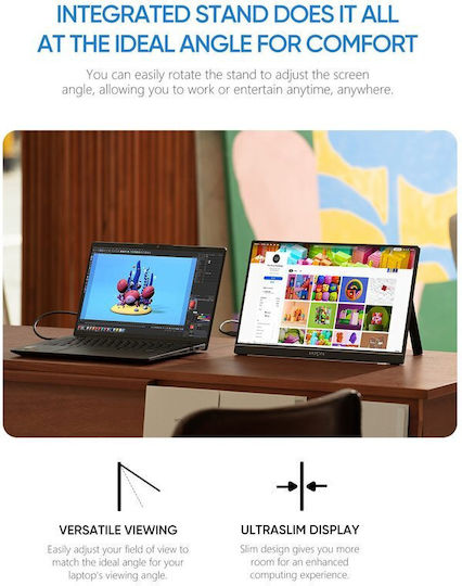 Arzopa A1 IPS Φορητό Monitor 15.6" FHD 1920x1080