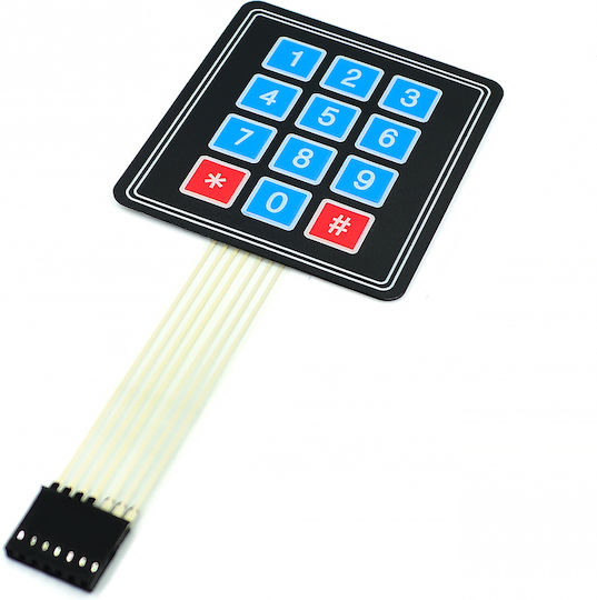Optum 3x4 12 Key Matrix Membrane Keypad/Keyboard για Arduino