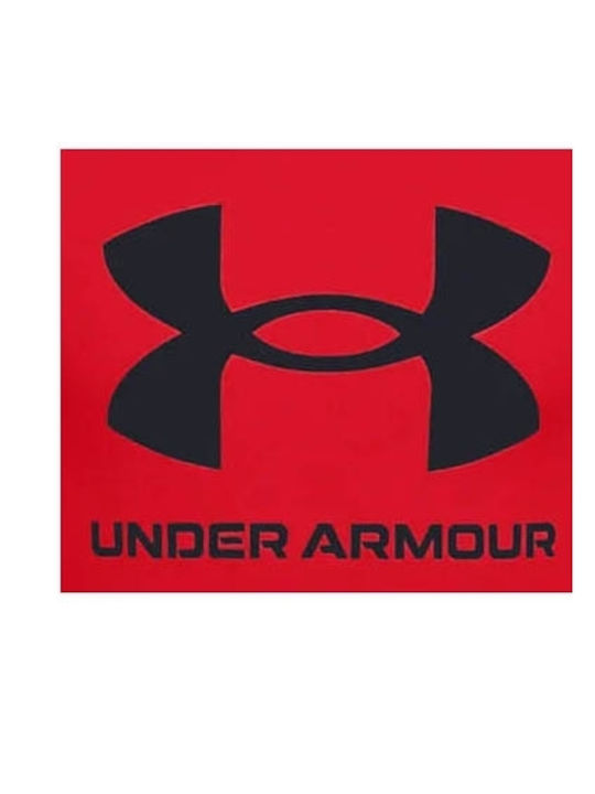 Under Armour Fleece Kids Sweatshirt with Hood and Pockets Red Rival