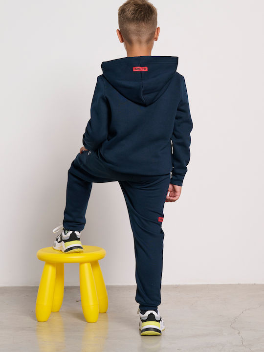 Fleece Kids Sweatshirt with Hood and Pockets Ocean Realverse Minime