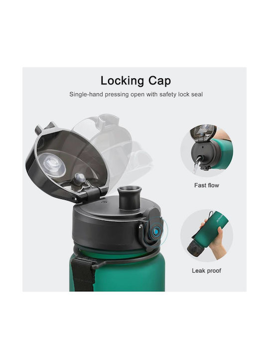 Uzspace Leakproof Tritan Bpa Free Παγούρι Πλαστικό 1000ml Ροζ