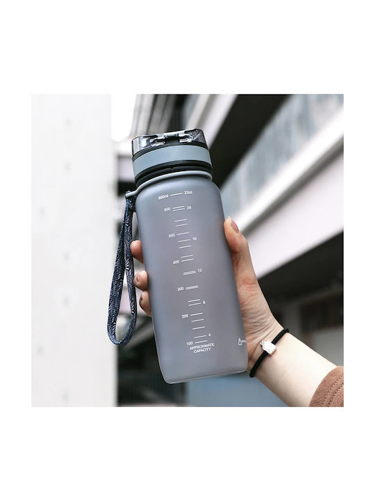 Uzspace Tritan Bpa Free Leakproof Бутилка Пластмаса 650мл Червен
