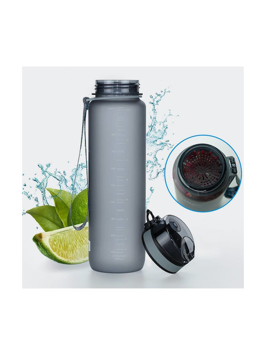 Uzspace Leakproof Tritan Bpa Free Παγούρι Πλαστικό 1000ml Ροζ
