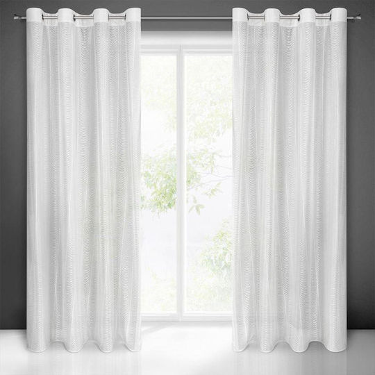 Eurofirany Curtain with Pencil Pleat Kamila White 140x250cm