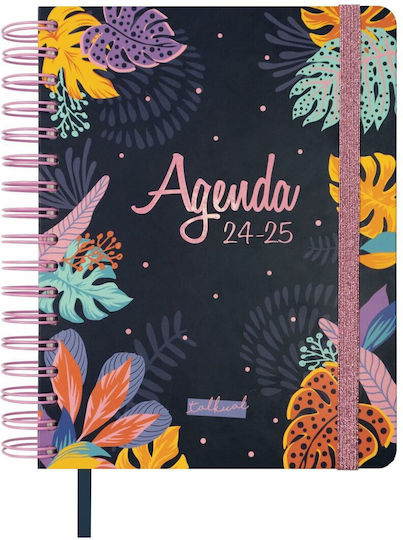 Finocam Zilnic Agenda 2024 / 2025 Spiral 15.5x21.7cm