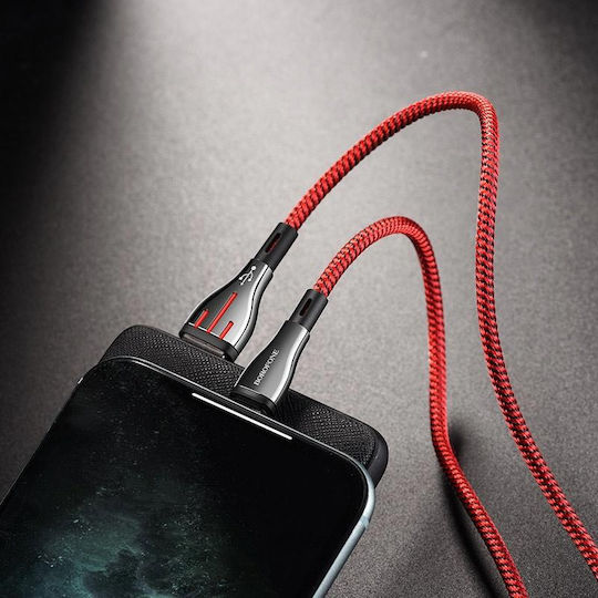 Borofone USB-A to Lightning Cable Μαύρο 1.2m BFO-BU23-L-BR