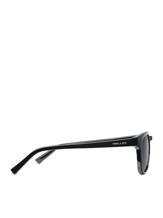 Meller Banna Unisex Sunglasses with Black Plastic Frame and Black Polarized Lens