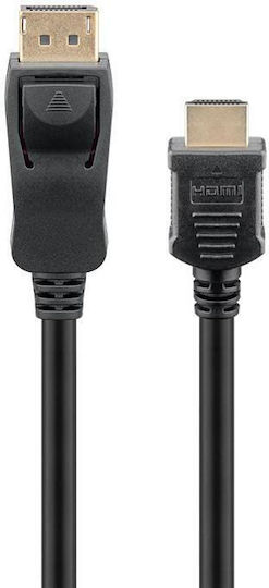 Goobay Cable DisplayPort male - HDMI male 3m Black (64837)