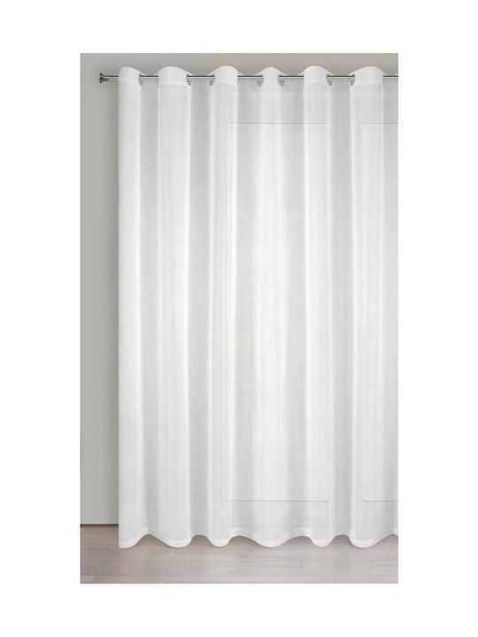 Eurofirany Curtain Lucy White 400x250cm