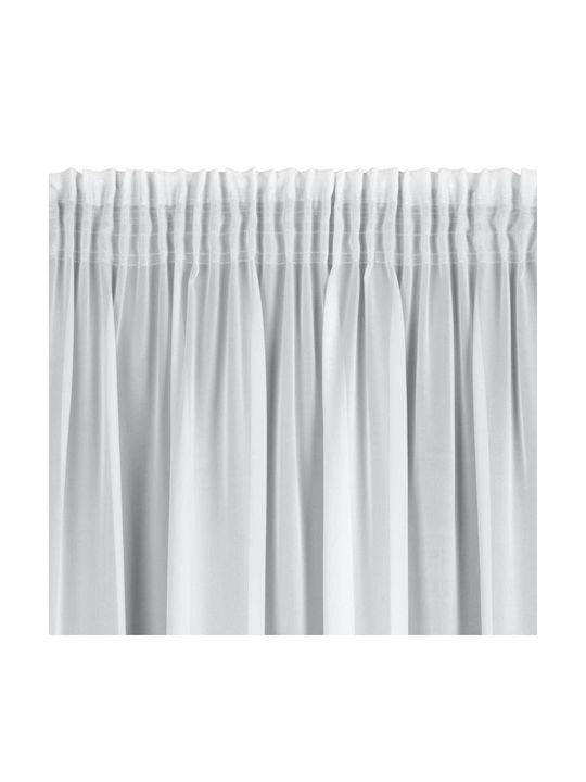 Eurofirany Κουρτίνα με Τρέσα Dalia Λευκή 350x270εκ.