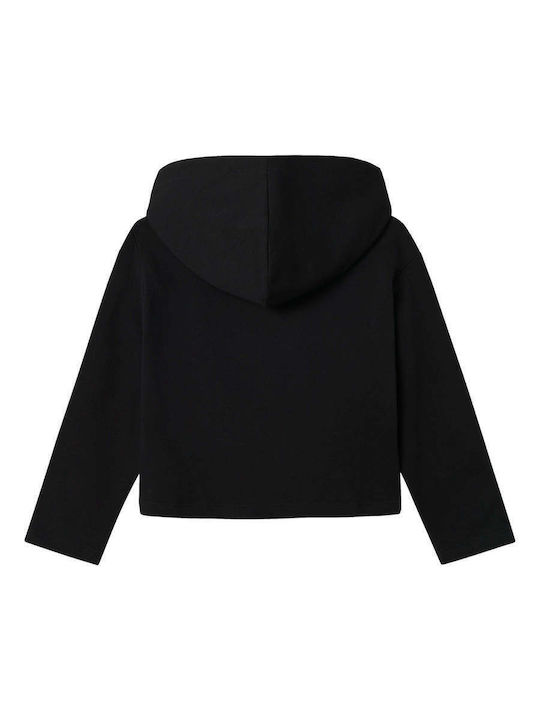 Kinder-Sweatshirt mit Kapuze und Taschen Ecru