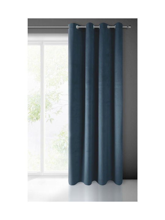 Eurofirany Curtain Pierre Blue 140x250cm