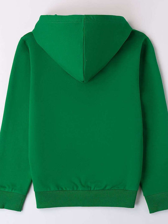 iDO Cardigan pentru copii din material frotirat Verde