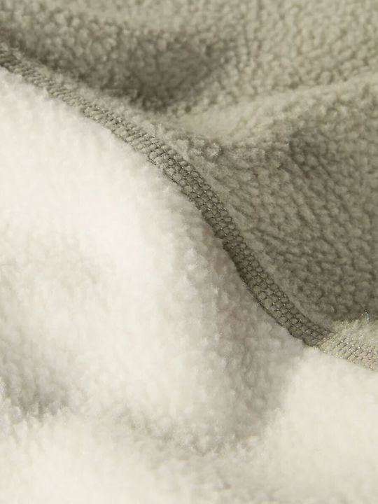 Men's Fleece Cardigan Khaki
