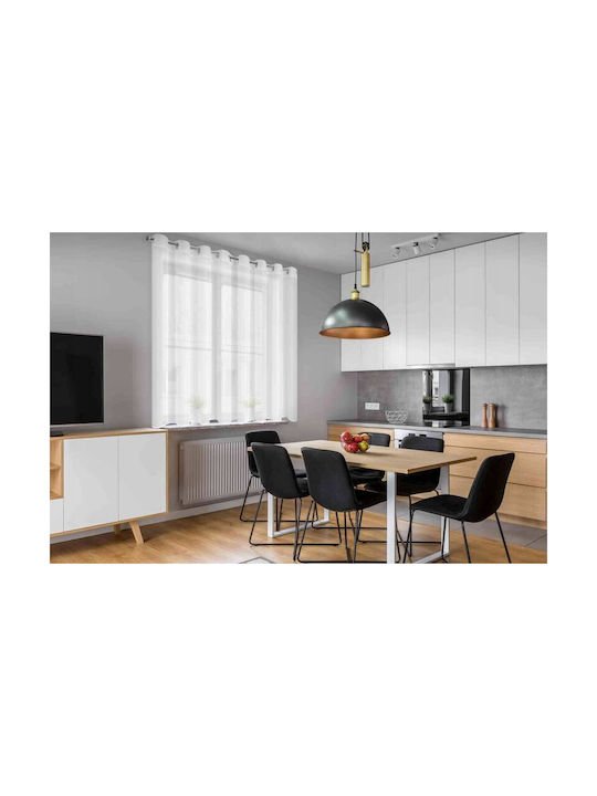 Eurofirany Curtain Window with Grommet Lucy White 400x150cm