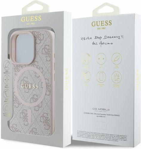 Guess Classic Umschlag Rückseite Kunststoff Rosa (iPhone 17 Pro Max / iPhone 17 Pro / iPhone 16 Pro Max)