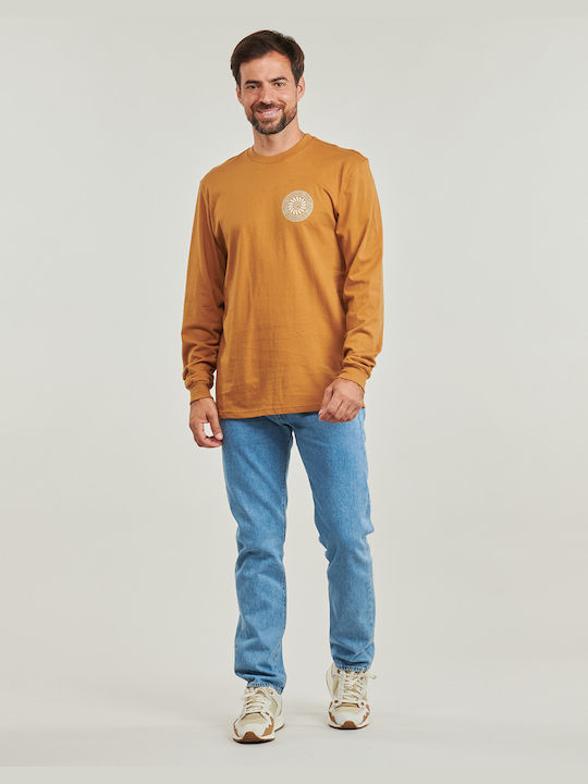 Quiksilver Men's Long Sleeve Blouse Brown