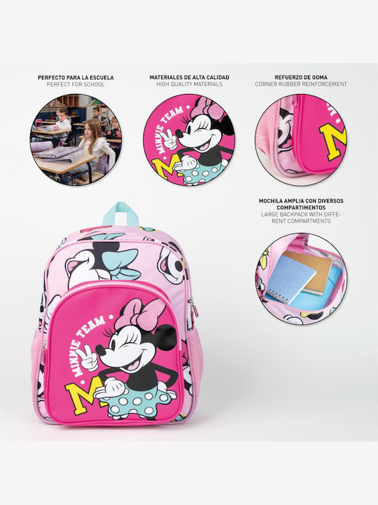 Σχολική Τσάντα Πλάτης 38 Cm Minnie Fuchsia 0025780