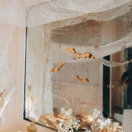 "Happy Halloween" Gold Wall Decoration