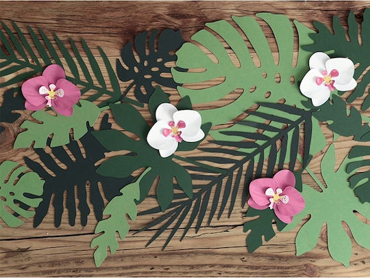 Green Decorative Paper Leaves