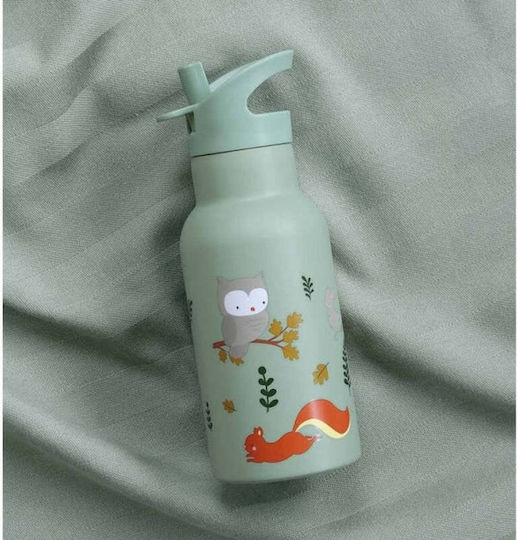 A Little Lovely Company Dbssff41 Stainless Steel Drink Forest Friends Thermos Bottle