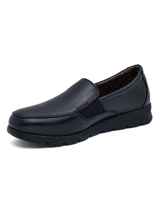 Air Anesis Leather Women's Moccasins in Black Color