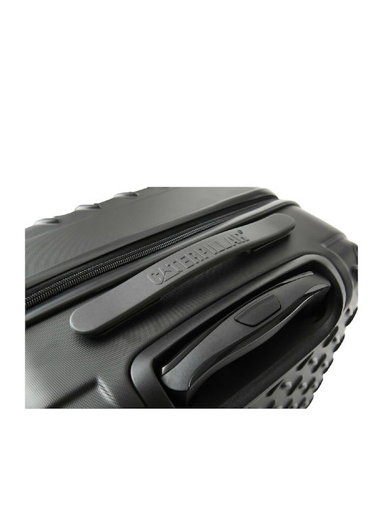 CAT Industrial Plate Medium Hard Suitcase Black with 4 Wheels Height 60cm
