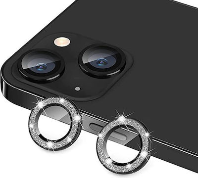 Strass Frame Camera Protection Tempered Glass Black for the iPhone 12