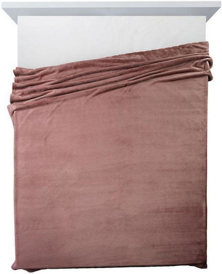 Eurofirany Fleece Decke Couch 91x210cm Backsteinmuster