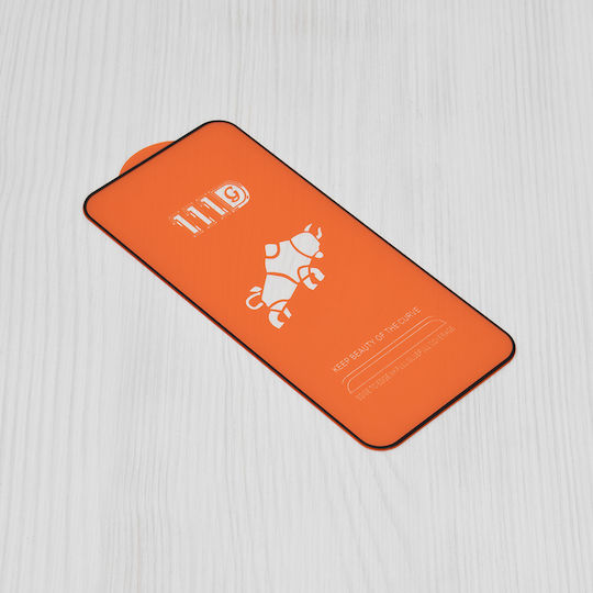 Techsuit 111d Adeziv complet Full Face Tempered Glass Negru (Oppo Reno11 F)