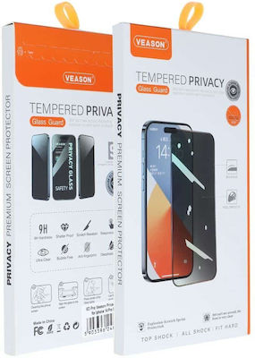 Veason Privacy Tempered Glass Μαύρο (iPhone 12 / 12 ProXiaomi 12 Pro)