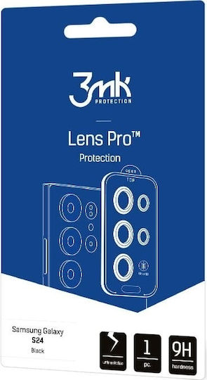 3MK Lens Protection Pro Camera Protection Tempered Glass Black for the Galaxy S24