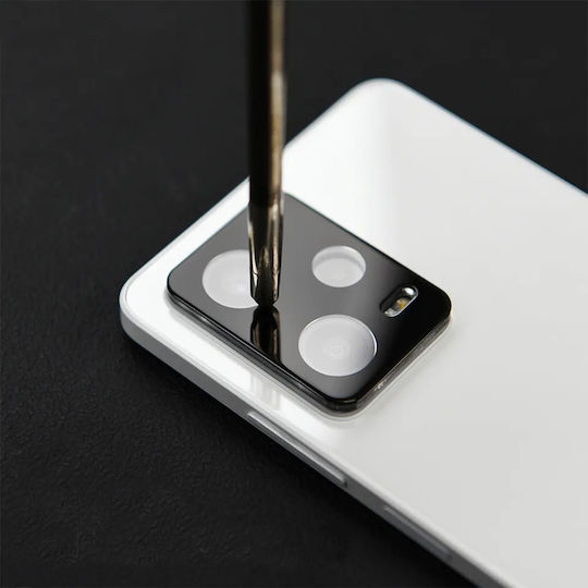 Full Cover Kameraschutz Gehärtetes Glas Black für das Redmi Note 12 / Poco X5