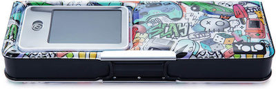 Children's Retro Pencil Case LCD Graffiti Boys 23x9x3cm Yolo