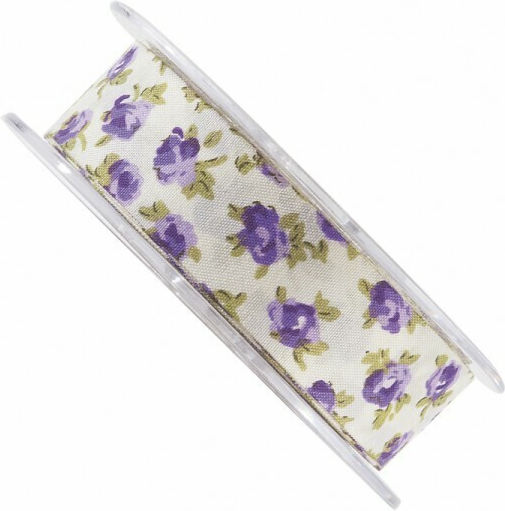 Polyester Floral Ribbon 1.3cm 25 meters T5466/15