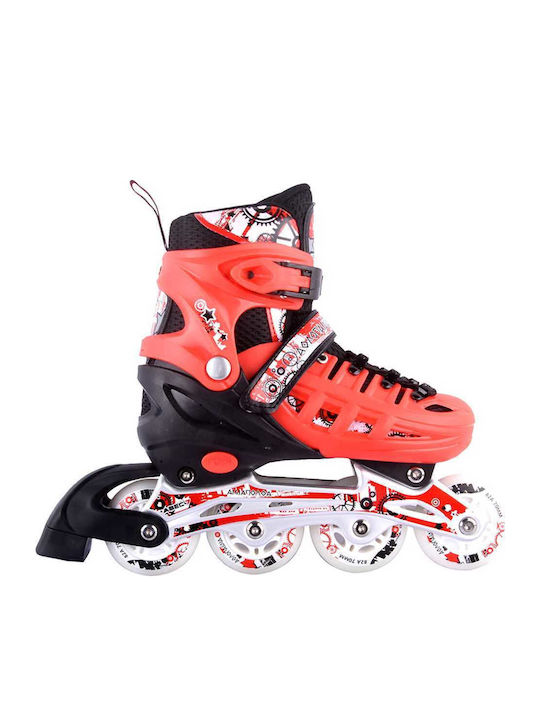Athlopaidia Inline Adjustable Red Children's Rollers