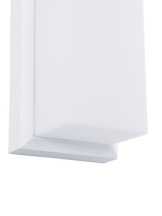 GloboStar Loft Wall-Mounted Outdoor LED Ceiling Lamp IP65 18W with Natural White Light 24.5x11x9.5cm