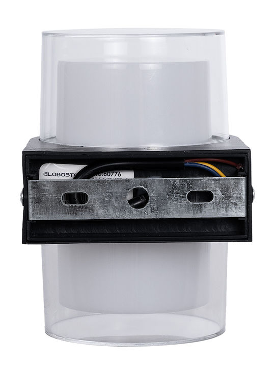 GloboStar Empire Round Επιτοίχιο Εξωτερικό Σποτ LED IP65 10W με Θερμό Λευκό Φως Διπλής Δέσμης 10εκ.