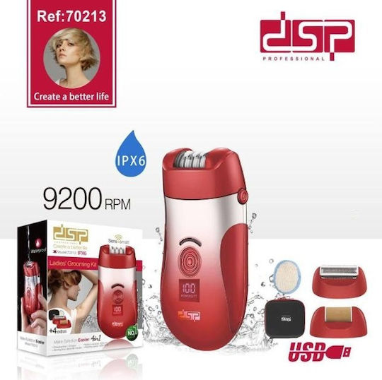 DSP 70213 Αποτριχωτική Μηχανή Epilator για Πρόσωπο & Σώμα 614429