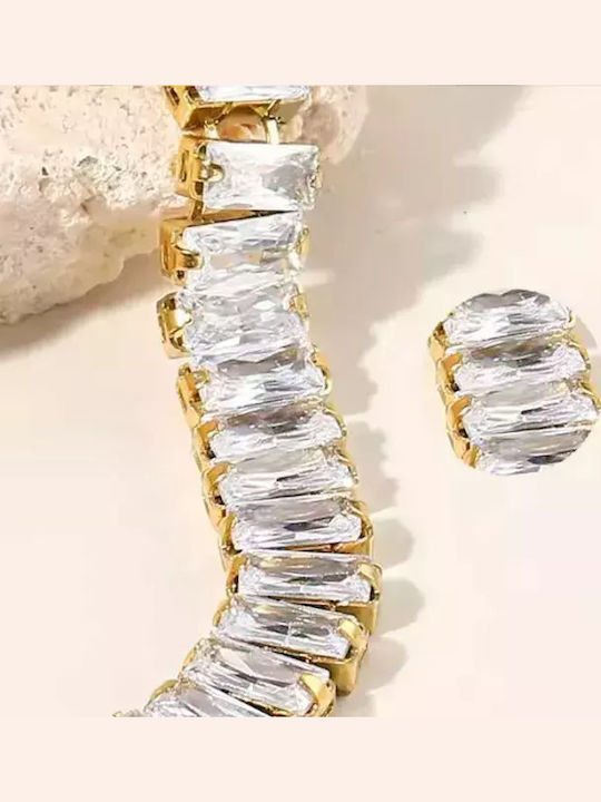 Bode Women's Bracelet Riviera made of Steel Gold Plated