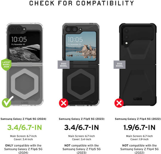 UAG Tempered Glass (Galaxy Z Flip6 / Z Flip7 FE)